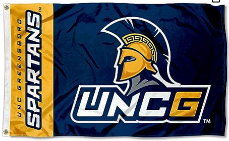 North Carolina Greensboro Spartans UNCG Flag-3x5 FT Banner-100% polyester-2 Metal Grommets