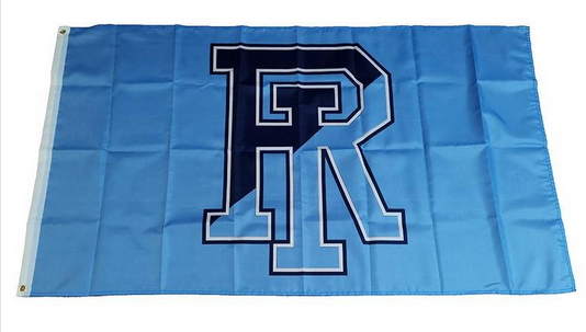 Rhode Island Rams URI University Large College Flag- 3x5 FT Banner-100% polyester-2 Metal Grommets