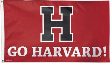 Harvard Crimson University Large College Flag- 3x5 ft H-NCAA Harvard Crimson Law School Banner-100% Polyester- One sided / Double sided