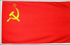 USSR Flag -3x5 FT Red Communist Flags Banner-100% polyester