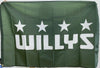 Willys Flag-3x5 FT Banner-100% polyester- overland quad willys ma willys mb