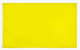 Yellow flag -3x5 FT Banner-100% polyester-2 Metal Grommets