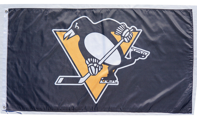 WinCraft Pittsburgh Penguins NHL Garden Flag – 12.5x18 Inch – Black Polyester Yard Banner