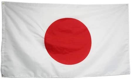 Japan national Flag- Japanese nation Flag--3x5 FT Banner-100% polyester-2 Metal Grommets - flagsshop
