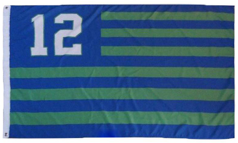 NFL Seattle Seahawks 12th Man, 3' x 5' Flag Banner - NEW