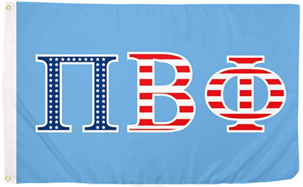 Pi Beta Phi USA Letter Sorority Flag Sign Decor Pi Phi 3x5 ft Flag-100% polyester-2 Metal Grommets