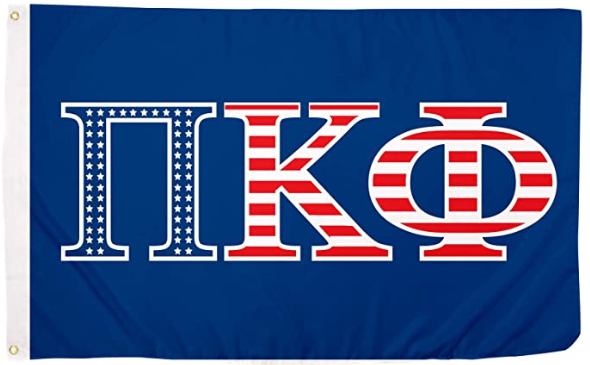 Pi Kappa Phi Fraternity Chapter Flag- 3 x 5 ft  Pi Kapp Banner-100% polyester-2 Metal Grommets