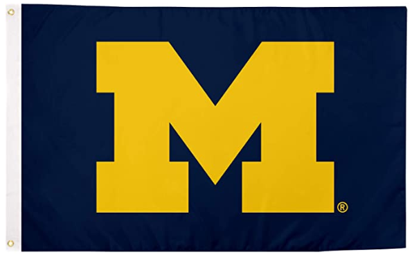 Michigan Wolverines Flag-3x5 FT  NCAA University of Michigan Banner-100% polyester
