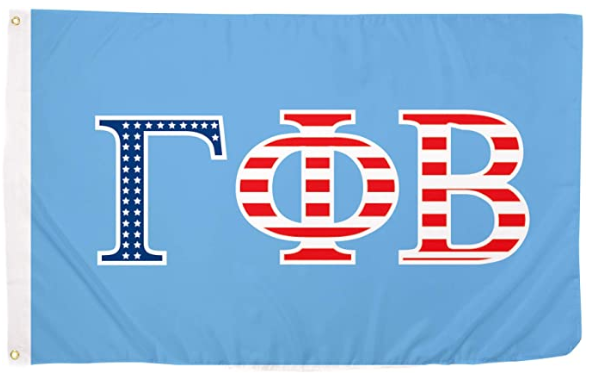 Gamma Phi Beta USA Letter Sorority Flag -3x5 FT Banner-100% polyester-2 Metal Grommets