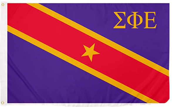Sigma Phi Epsilon Chapter Fraternity Flag -3X5 FT Sig ep Banner -100% polyester-2 Metal Grommets