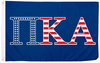 Pi Kappa Alpha Pike USA Pattern Letter Fraternity Flag-3x5 FT Banner-100% polyester-2 Metal Grommets