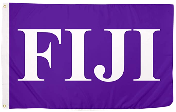 Phi Gamma Delta Letter Fraternity Flag -3x5 ft FIJI Banner -100% polyester-2 Metal Grommets