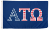 Alpha Tau Omega USA Letter Fraternity Flag-3x5 ft ATO Banner-100% polyester-2 Metal Grommets