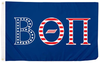 Beta Theta Pi Flag-3x5 FT Beta Theta Pi USA Letter Fraternity Banner-100% polyester-2 Metal Grommets