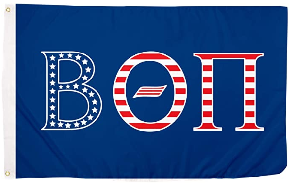 Beta Theta Pi Flag-3x5 FT Beta Theta Pi USA Letter Fraternity Banner-100% polyester-2 Metal Grommets