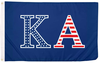 Kappa Alpha Order USA Letter Fraternity Flag-3x5 ft KA Banner-100% polyester-2 Metal Grommets