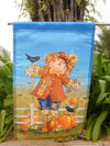 October Scarecrow Fall Garden Flag Harvest Crows Autumn 12.5" x 18" 28 "x" (40)