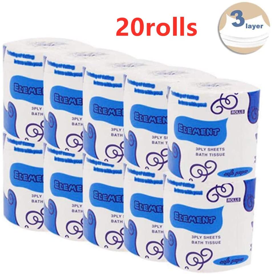 Toilet Paper-10 rolls Silky & Smooth Soft 3-Ply Srong Highly Absorbent -750g/10rolls - flagsshop