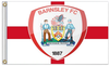 EPL Barnsley FC Flag-12x18 inch Banner-100% polyester-2 Metal Grommets