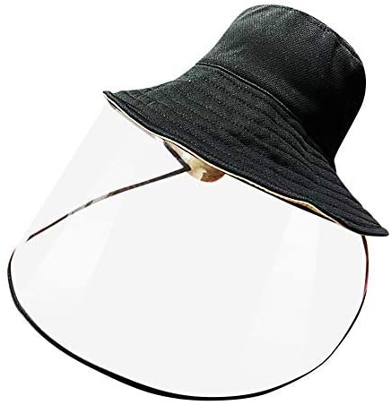 Protective Face Shield Fisherman Hat Anti-Spitting Splash Facial Cover Windproof Dustproof Safety Mask Anti Drool Saliva Respirator Isolation Mask Anti UV Sun Cap Lightweight Transparent Goggles - flagsshop