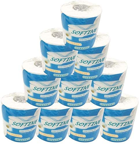 Toilet Paper-10 rolls Silky & Smooth Soft 3-Ply Srong Highly Absorbent -950g/10 rolls - flagsshop