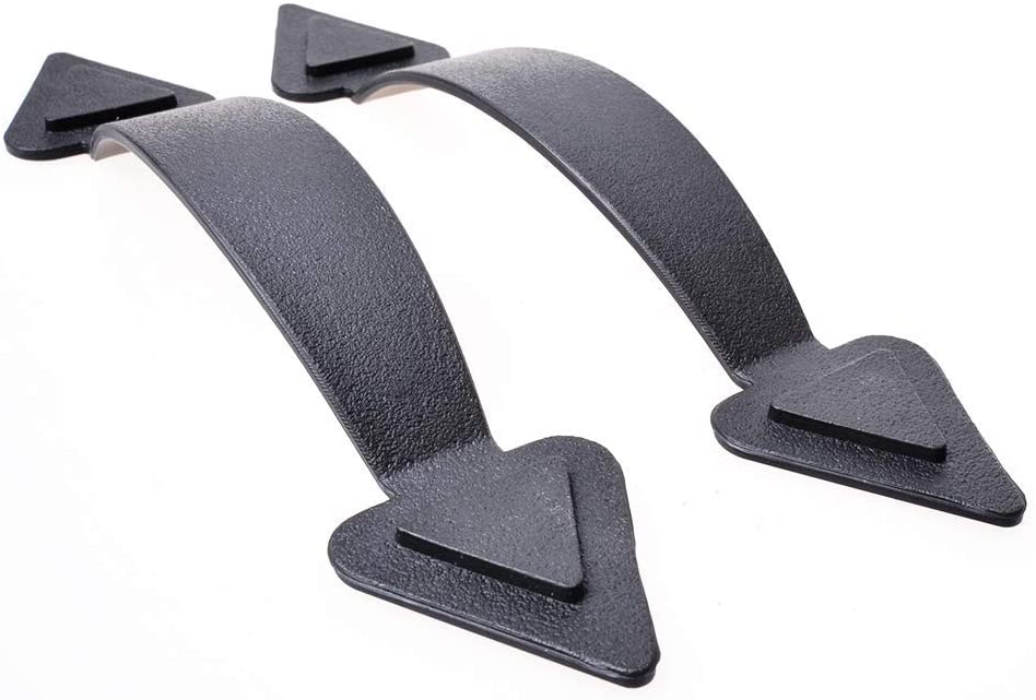 Homearda Magnetic Decorative Garage Door Hinges Handles Hardware Kit,Black (Door Hinges Set)