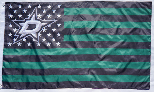 thumbnail image 2 of WinCraft Dallas Stars Flag – 3x5 FT Polyester – NHL Official Banner – Green 2 of 3