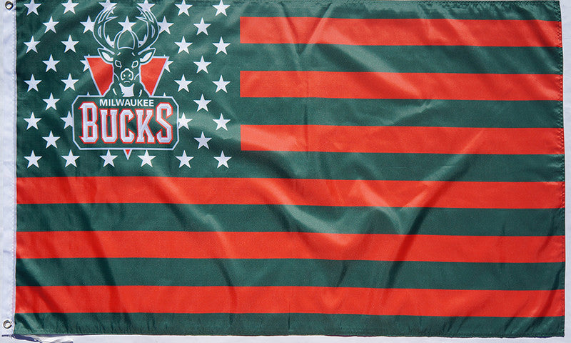 Milwaukee Bucks Flag-3x5FT Banner-100% polyester