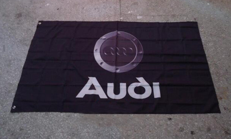 Audi Flag-3x5 FT-100% polyester-Quattro Banner-Checkered - flagsshop