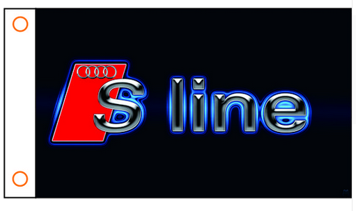 Audi Flag-3x5 FT-100% polyester-Quattro Banner-Checkered - flagsshop