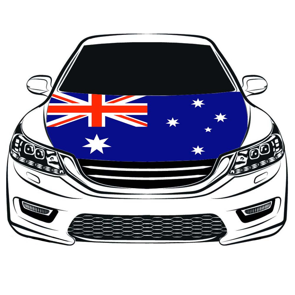 Australia Banner,Australia Car Hood Cover Flag ,3.3X5ft,/6X7FT 100% Polyester Elastic Fabrics Can be Washed