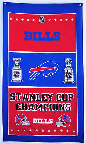 Buffalo Bills Flag-3x5 NFL Buffalo Bills Flag Banner-100% polyester-Stripes-Champions-super bowl - flagsshop