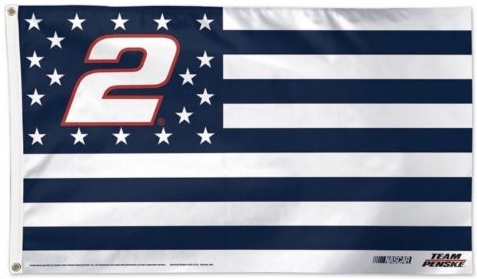 Nascar Flag-3x5 FT Brad Keselowski NASCAR Banner-100% polyester-2 Metal Grommets - flagsshop