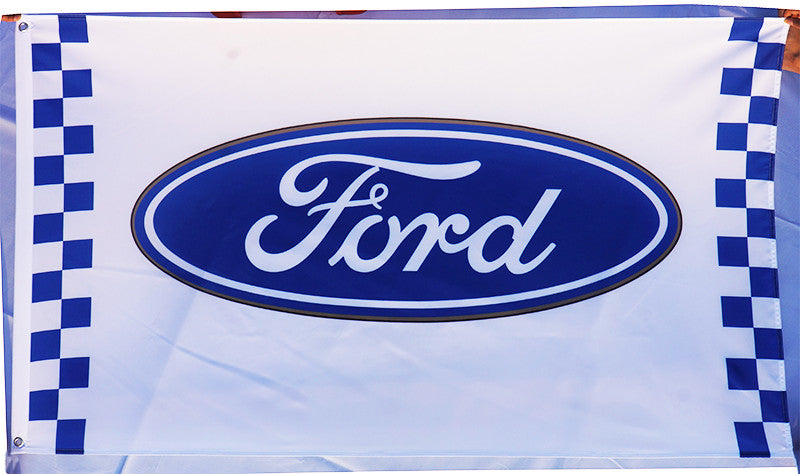 Ford Flag-3x5-Checkered Banner-for Saleen-Mustang-Shelby-Cobra-Cortina - flagsshop