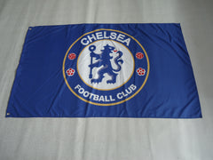 希少 Chelsea FC Stes Cross back Flag Chelsea FC Flag-3x5ft Banner-100% polyester