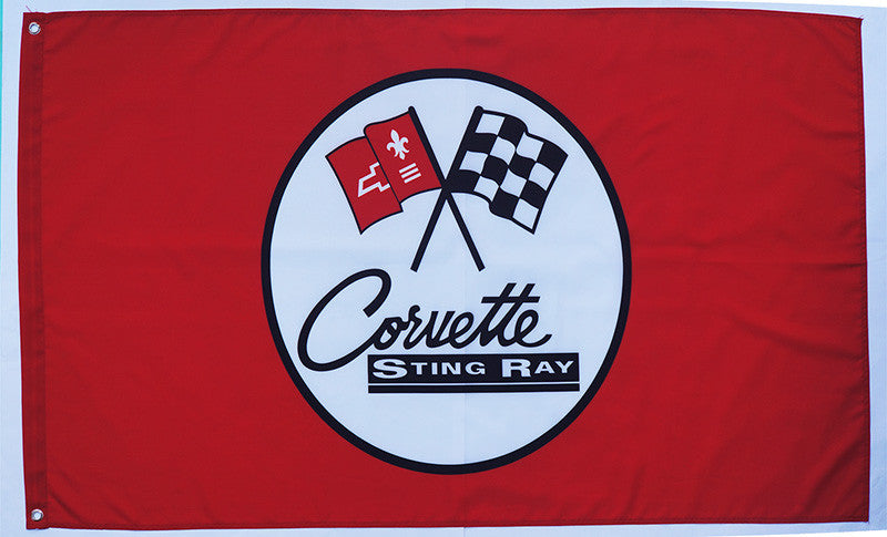 Chevrolet Corvette Flag-3x5 Checkered Banner-Metal Grommets - flagsshop
