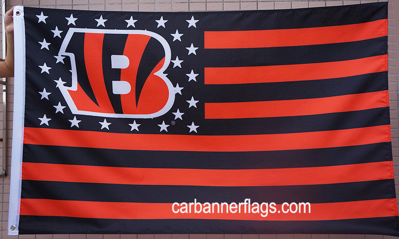 Cincinnati Bengals Flag-3x5 NFL Banner-100% polyester-super bowl - flagsshop