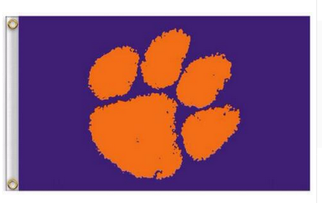 Clemson Tigers Flag NCAA Clemson University Flag 3X5FT Banner 100% polyester