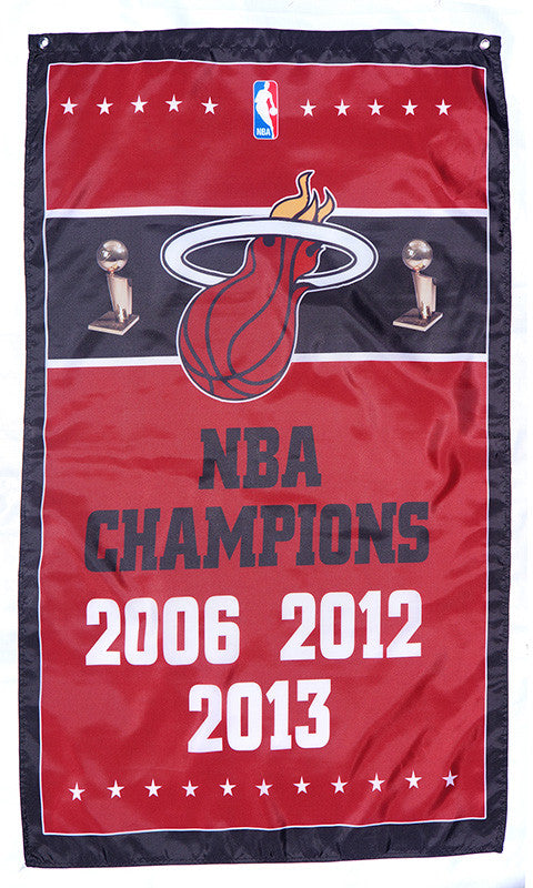 Miami Heat Flag-3x5 Banner-100% polyester - flagsshop
