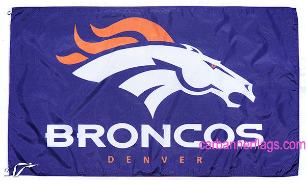 Denver Broncos Flag-3x5 NFL Bronco Flag Banner-100% polyester-super bowl - flagsshop