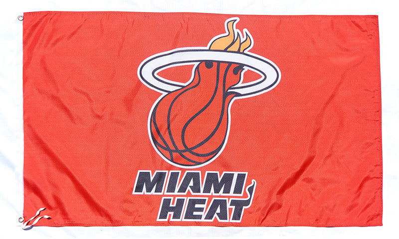 Miami Heat Flag-3x5 Banner-100% polyester - flagsshop