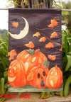 Scary Night - Decorative Spooky Jack o Lantern Pumpkin Halloween House Flag - "12.5 x 18" "28 x 40" Inches - flagsshop