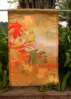 Autumn Aria - Decorative Leaves Fall Orange Yellow Garden Flag - "12.5 x 18" "28 x 40" Inches - flagsshop