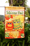 Happy Halloween - Halloween Owls - Garden Size Decorative Flag- "12.5 x 18" "28 x 40" Inches - flagsshop