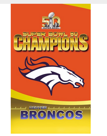 Denver Broncos Flag-3x5 NFL Bronco Flag Banner-100% polyester-super bowl - flagsshop