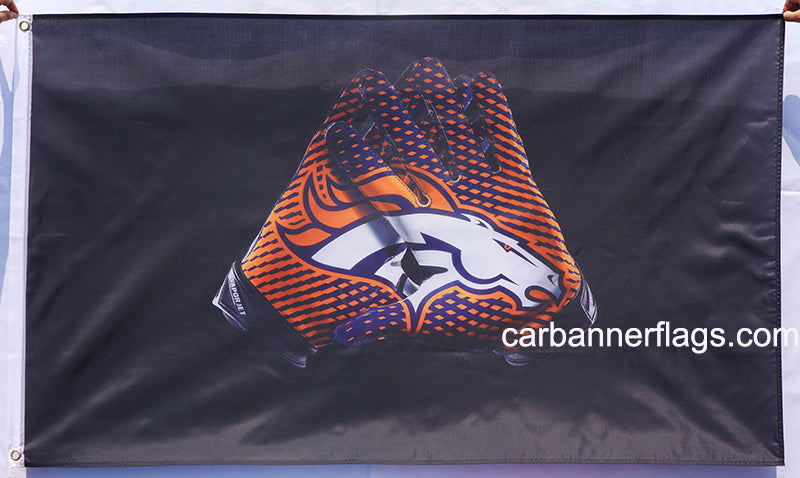 Denver Broncos Flag-3x5FT NFL Bronco Flag Banner-100% polyester-super bowl