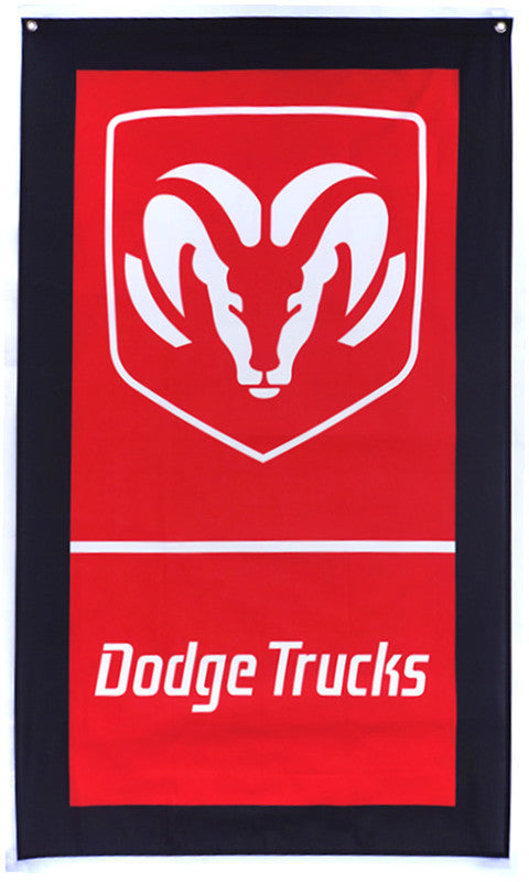 Dodge Flag-3x5 checkered banner-Viper-RAM-Trucks-Charger-Alex-Challenger-Super bee - flagsshop