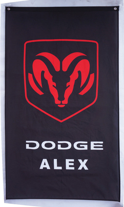 Dodge Flag-3x5 checkered banner-Viper-RAM-Trucks-Charger-Alex-Challenger-Super bee - flagsshop