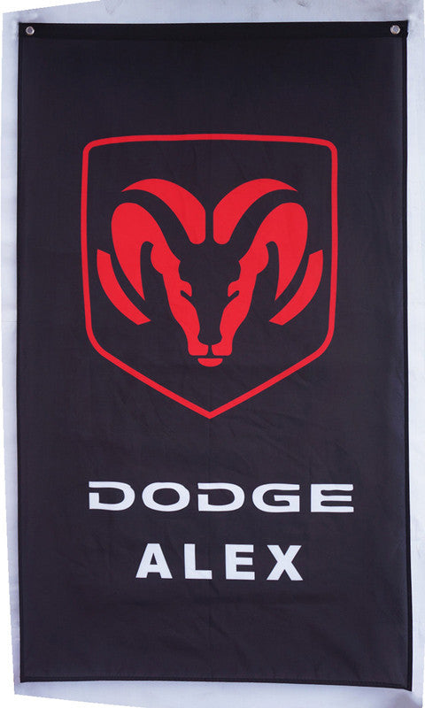 Dodge Alex Flag-3x5 FT-100% polyester Banner-Black - flagsshop