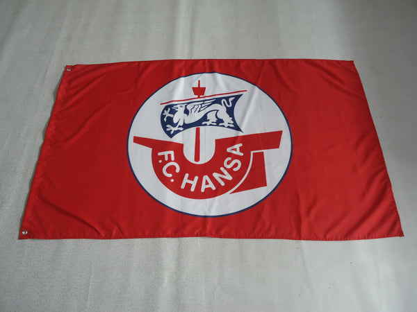 FC Hansa Rostock Flag-3x5ft Banner-100% polyester - flagsshop